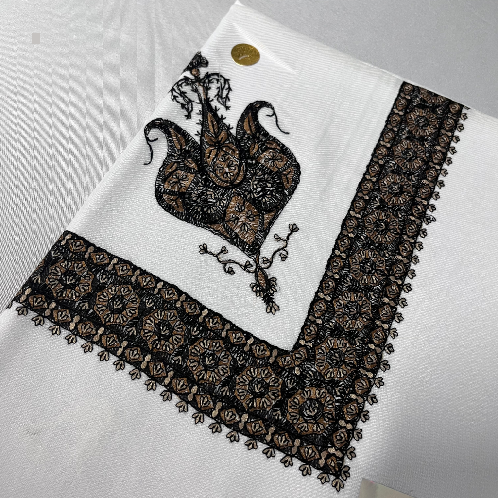Premium White Yemeni Shemagh (D)